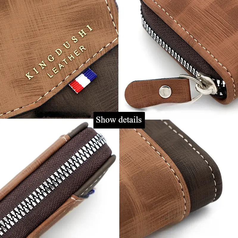 1pc Men's PU Leather Casual Card Holder, Zipper Coin Purse, Slim Multi-Card Design - Perfect Valentines Gift for Him
