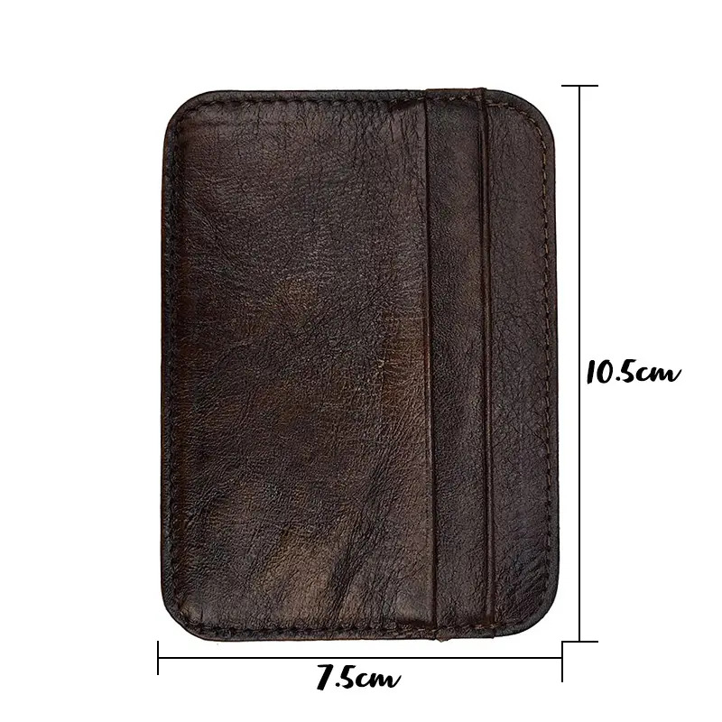 Real Leather Men Credit Card Holder Genuine Leather Credit Cardholder Case To Protect Credit Cards