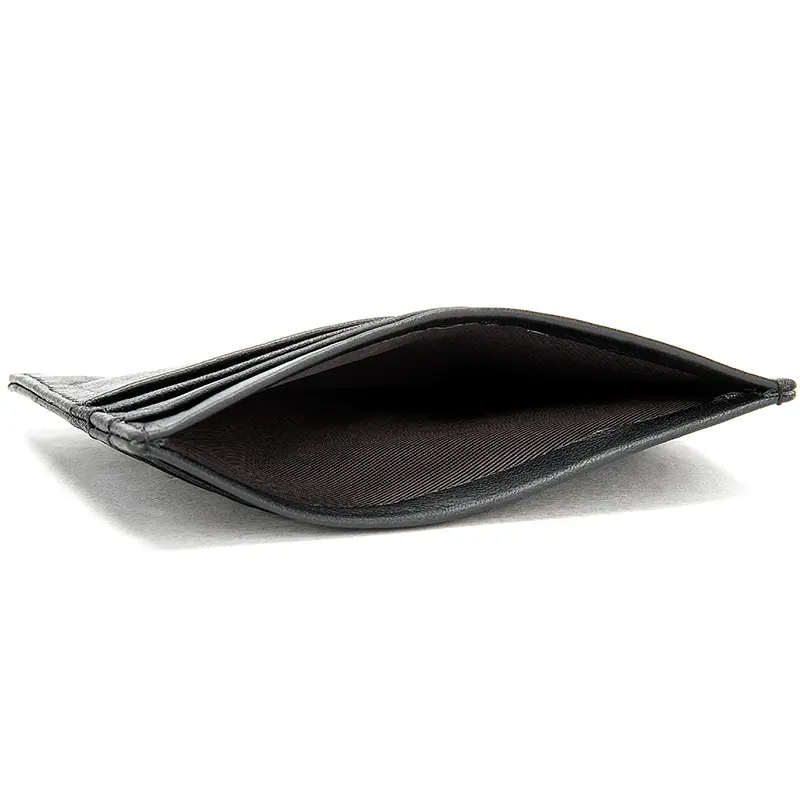 WESTAL Leather Men's Credit Card Black Holder Cards Casual ID Holders