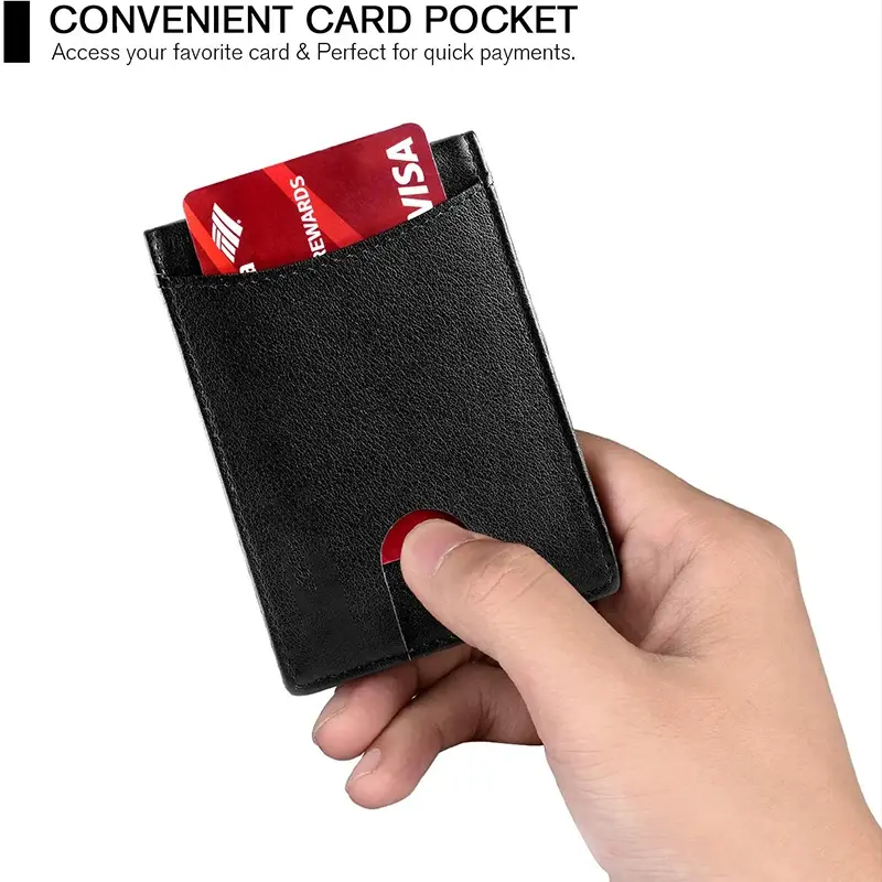 Rfid Genuine Leather Men Wallets Money Bag Slim Thin Card Holder Wallet Carbon Fiber Male Small Short Purse Black Walet Billfold