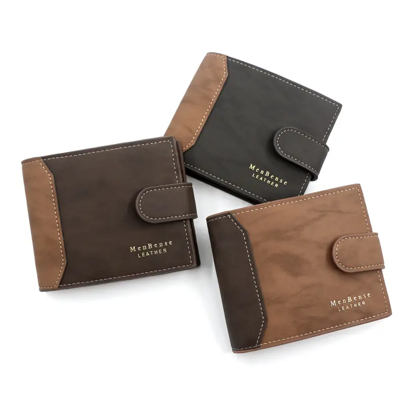 Men's Wallet Black/brown/coffee Business Card Holder Case Male Short Purse PU Leather Money Bag for Men Credit Card Wallet