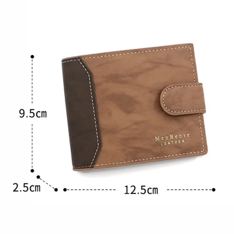Men's Wallet Black/brown/coffee Business Card Holder Case Male Short Purse PU Leather Money Bag for Men Credit Card Wallet