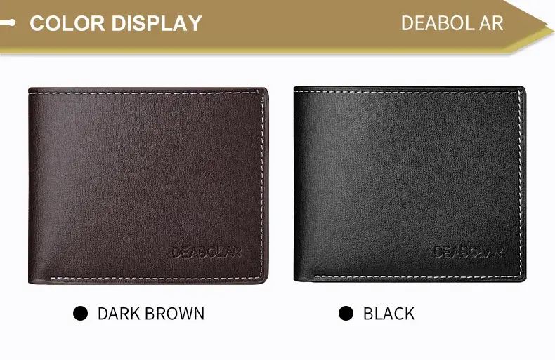 Pu Leather Men Short Wallet Thin Style Folding Young Men Credit Card Holder Wallet Carteras Plegables Para Hombre Carteira
