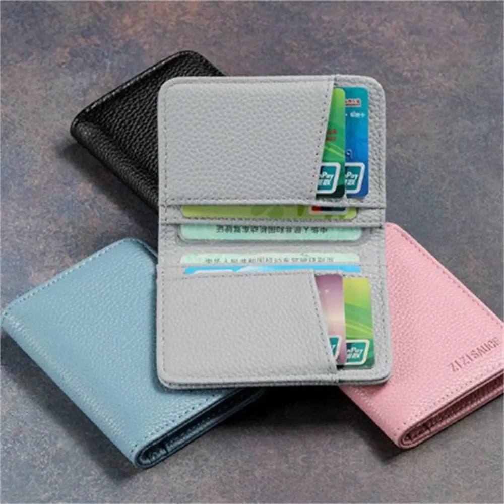 New Super Slim Soft Wallet PU Leather Mini Credit Card Wallet Purse Card Holders Men Wallet Thin Small Short Skin Wallets