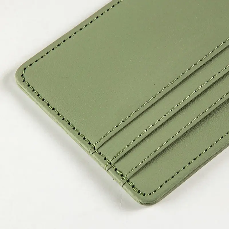 Mini Ultra-thin Leather Wallet 4 Slots Cardholder Slim Bank Credit Card Holder Men's Business Small ID Case for Women Purse
