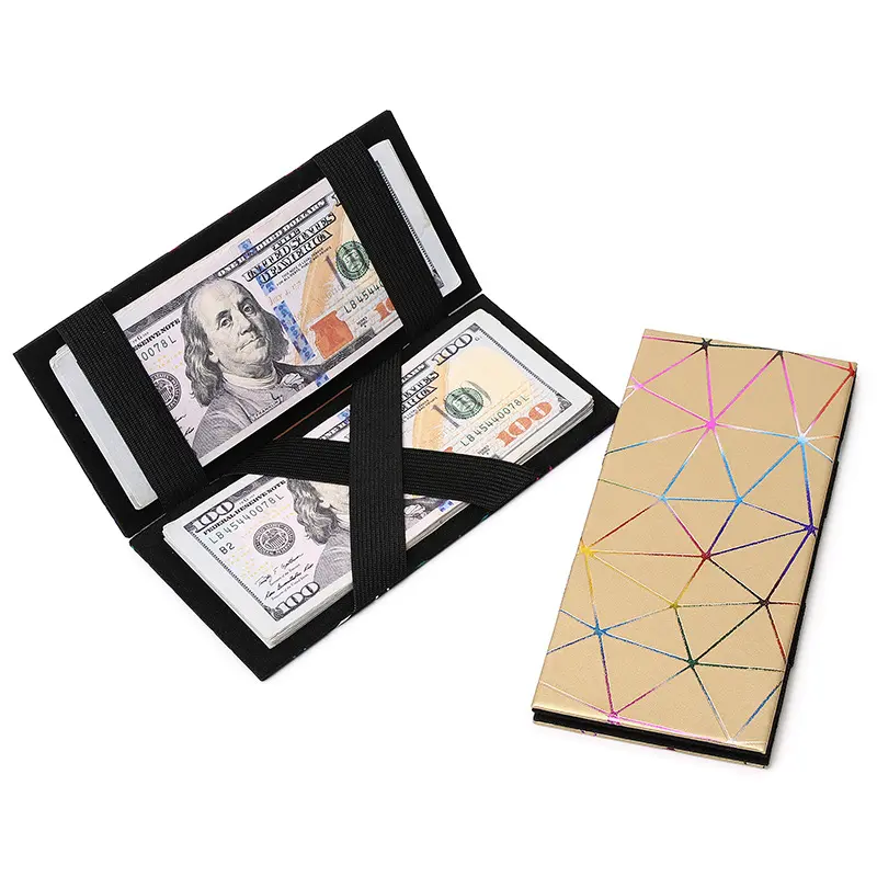 Long Wallet Lightweight PU Leather Purse Change Purse Creative Money Clip For Women's Shopping Gifts