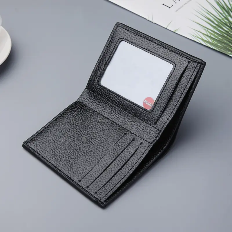 Men's Wallet Ultra Thin Soft Wallet Leather Mini Credit Card Wallet Wallet Card Holder Men's Leather Wallet Thin Small Monederos