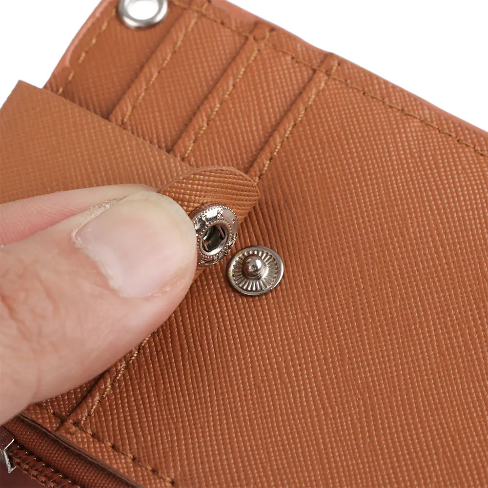 Fashion PU Leather Business ID Card Holder Credit Badge Holder Bus Cards Cover Coin Purse Wallet With Keychain
