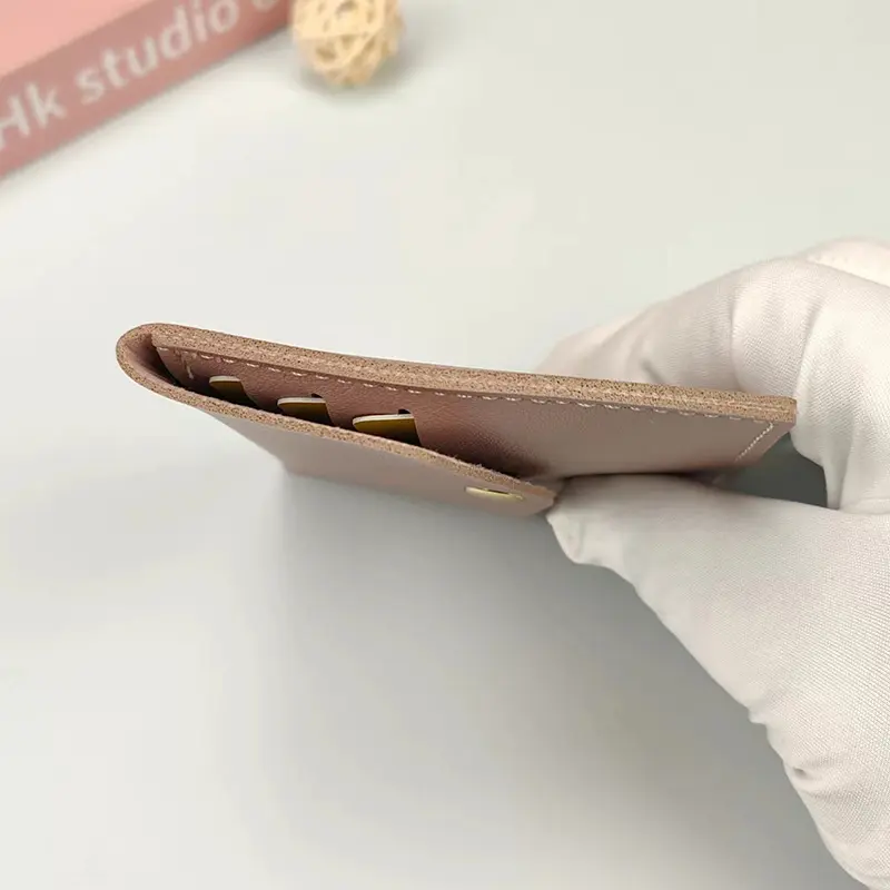 Ultra Thin Mini Women Card Holder Wallet Leather Hasp Simple Business Bank Credit ID Card Holder Small Coin Cards Cover Pouch