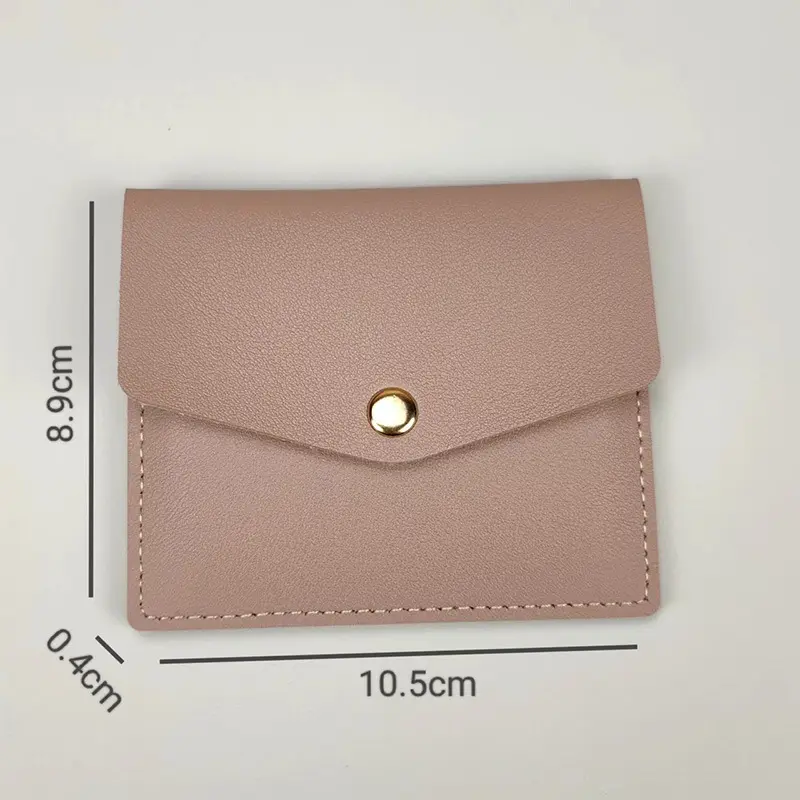 Ultra Thin Mini Women Card Holder Wallet Leather Hasp Simple Business Bank Credit ID Card Holder Small Coin Cards Cover Pouch