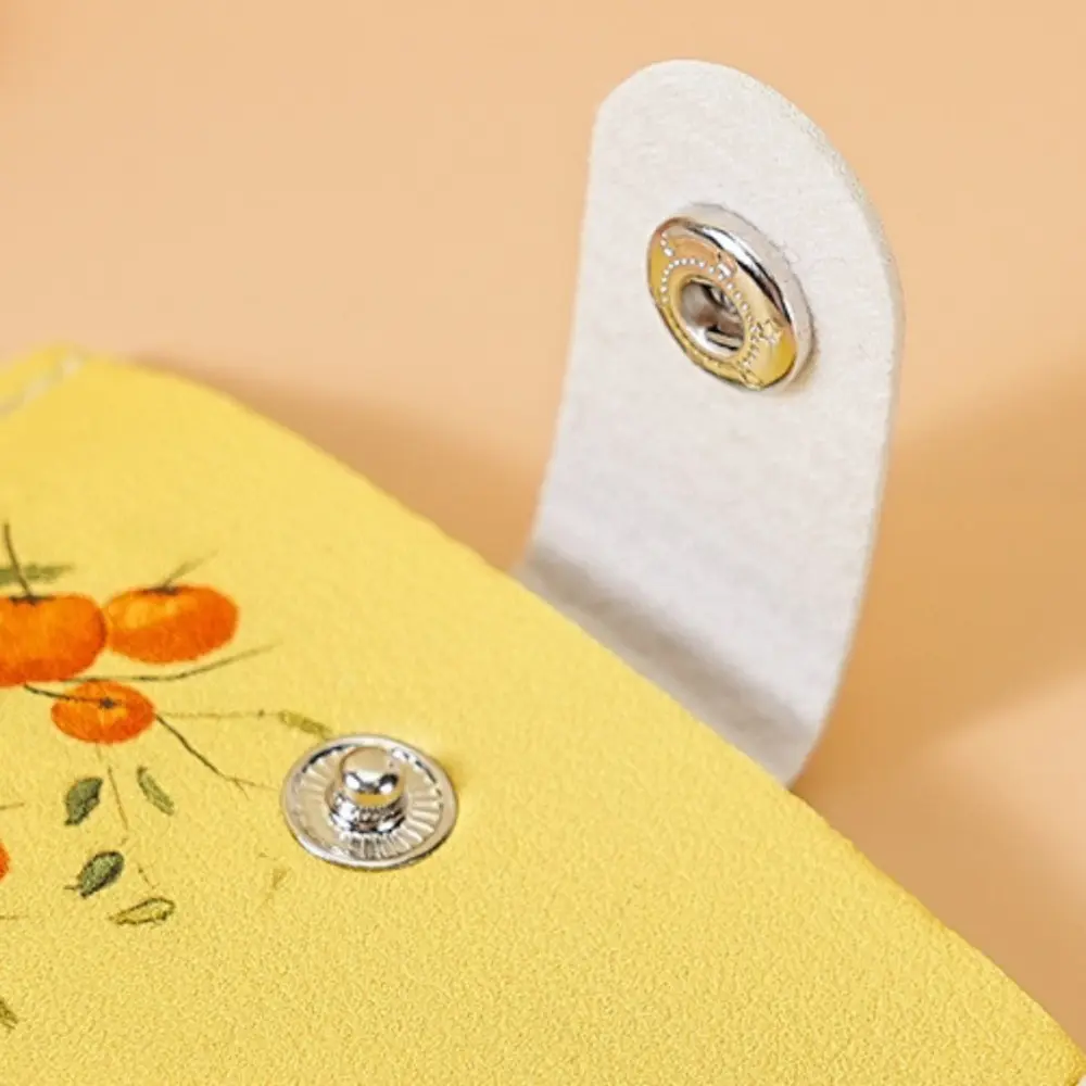 Laminated Concealed Mini Card Wallet RFID Blocking Pull-out Type ID Card Holder PU Leather 6 Card Pockets PU Leather Purses