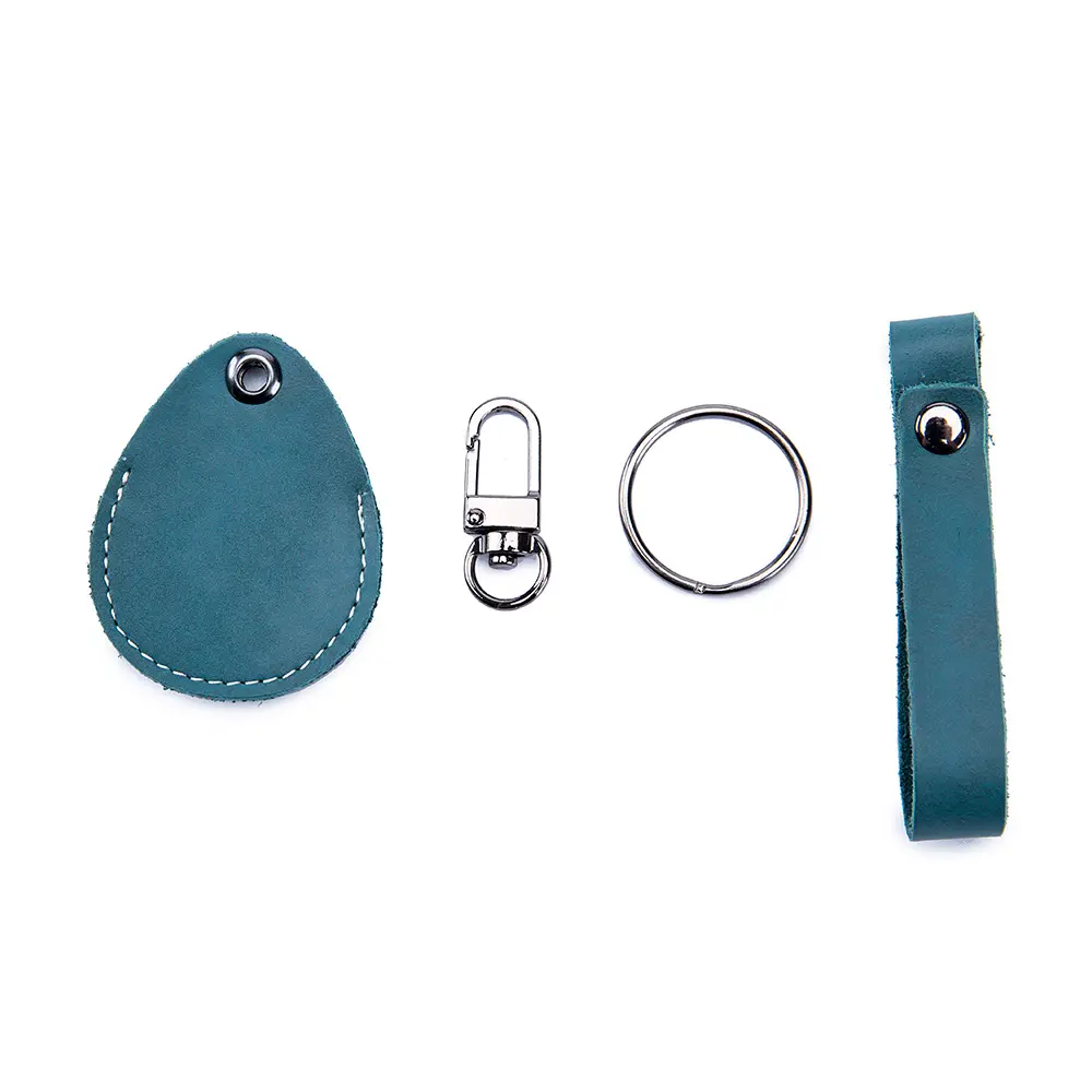 Customizable Leather Cover for Label Starline S96 and PIK Intercom Unisex IC Alarm Tag Mark Protective Card Case Keychain Holder