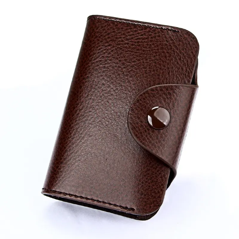Real Genuine Leather Men Wallet ID Credit Card Holder Wallets Male Small Coin Purse Women Money Bag Vallet Slim Thin Mini Walet