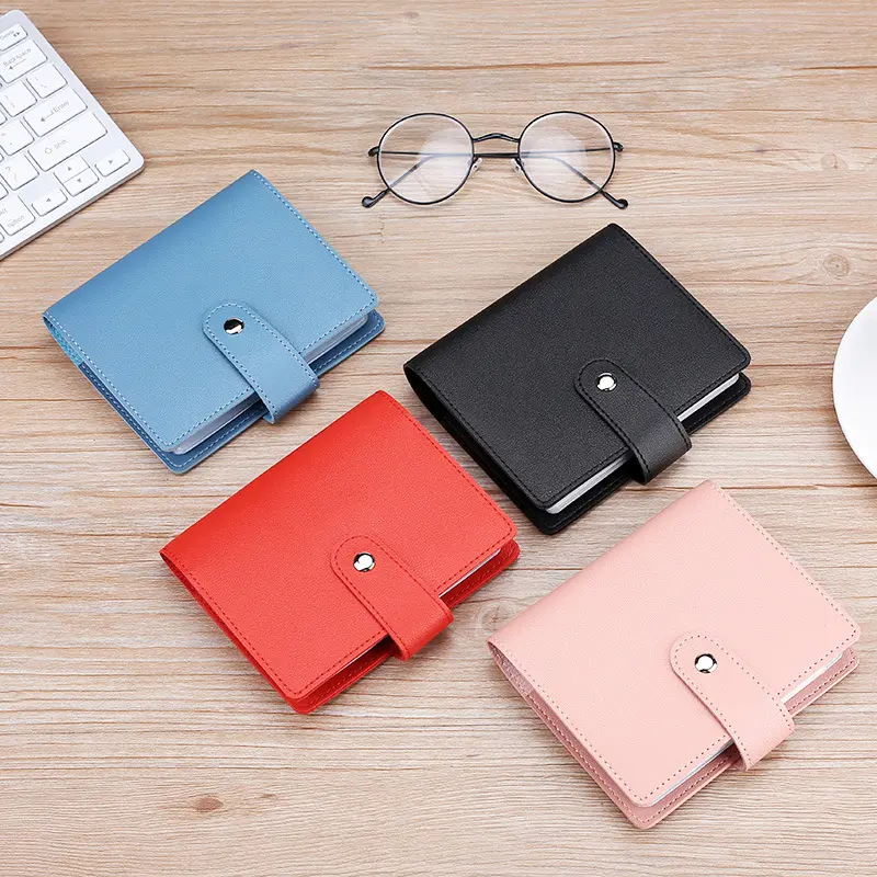 64 Slots Leather Large Capacity Women's Men's ID Credit Card Case Holder Wallet Organizer Gift Business Card ID Holder Wallet