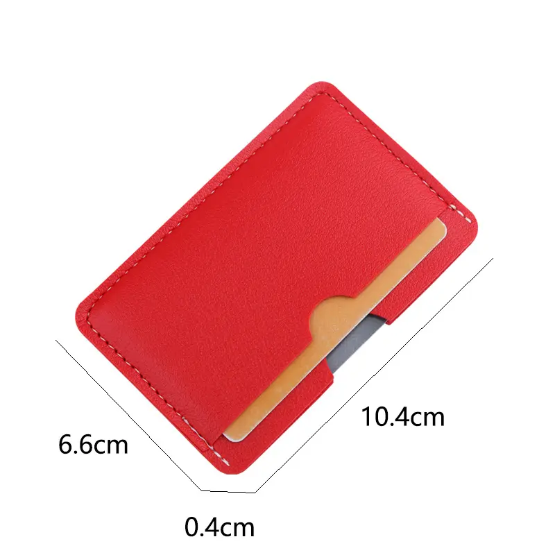 6-Color Slim PU Leather Card Holder - 3-Slot ID/Credit Card Case with Coin Pocket for Men & Women