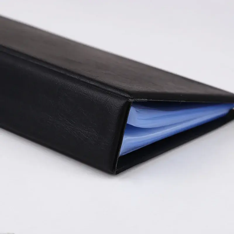 40/120 Leather Cards ID Credit Card Holder Book Case Organizer Business Cards ID Container Credit Card Holder Case