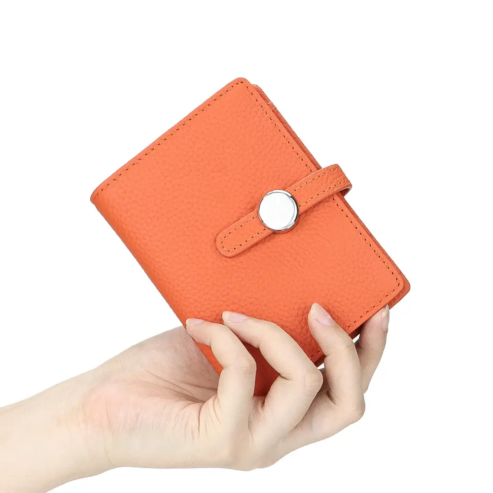 URBAN MASTER New Design Genuine Leather Short Wallet, Fashion Foldable Coin Purse, Women's Multi Card Slots Card Holder 1696