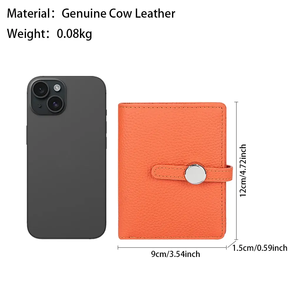URBAN MASTER New Design Genuine Leather Short Wallet, Fashion Foldable Coin Purse, Women's Multi Card Slots Card Holder 1696