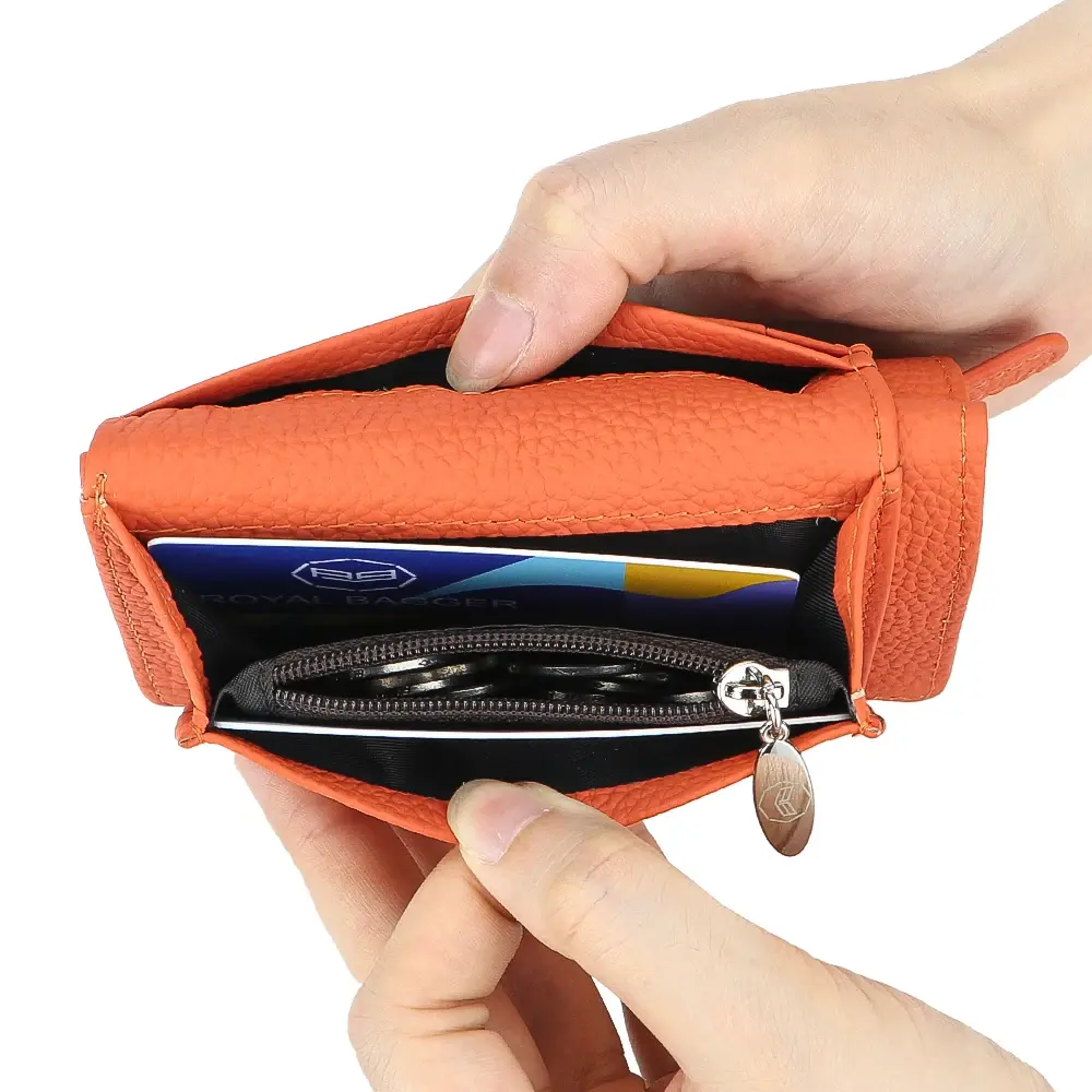 URBAN MASTER New Design Genuine Leather Short Wallet, Fashion Foldable Coin Purse, Women's Multi Card Slots Card Holder 1696