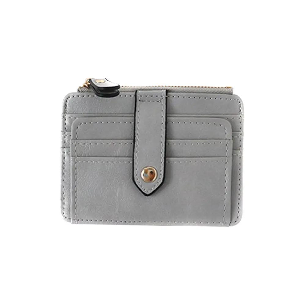 Fashion Small Men's Credit ID Card Holder Wallet Male Slim Leather Wallet with Coin Pocket Purse for Men Women