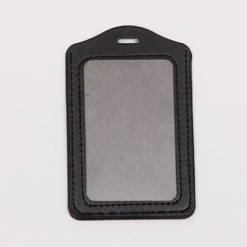 Unisex Colored Business Work Card Bus ID Credit Card Badge Holder PU Leather Pass Cover Men Women's Bank Holder School Supplies