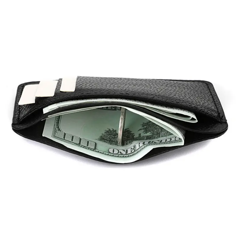 Simple Card Holder Mini Solid Faux Leather Credit Card Holder
