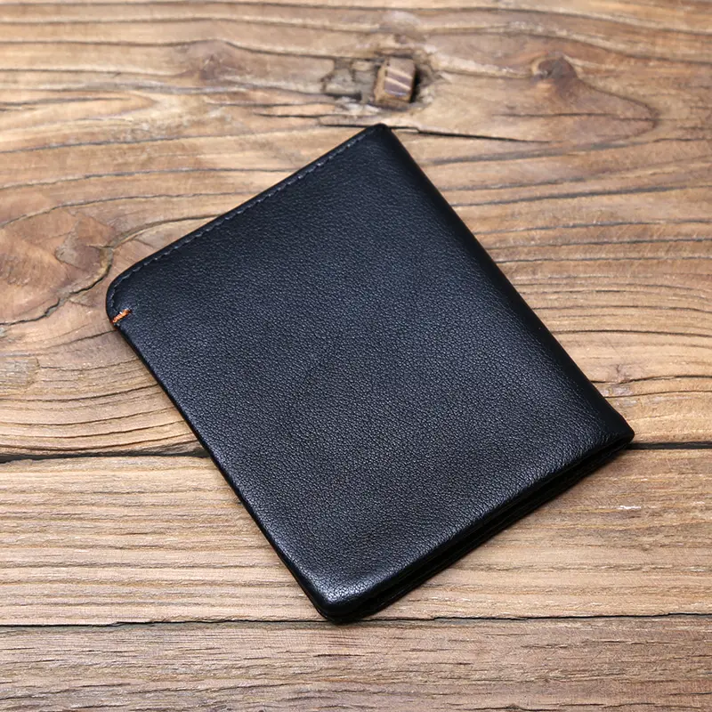 NZPJ First Layer Cowhide Leather Mini Wallet Genuine LeatherMen And Women Credit Card Holder Coin Purse Ladies Compact Purse