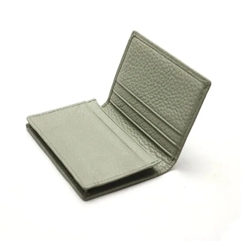 Genuine Leather Business Card Holder Name Card Case Credit Card Wallet for Men & Women