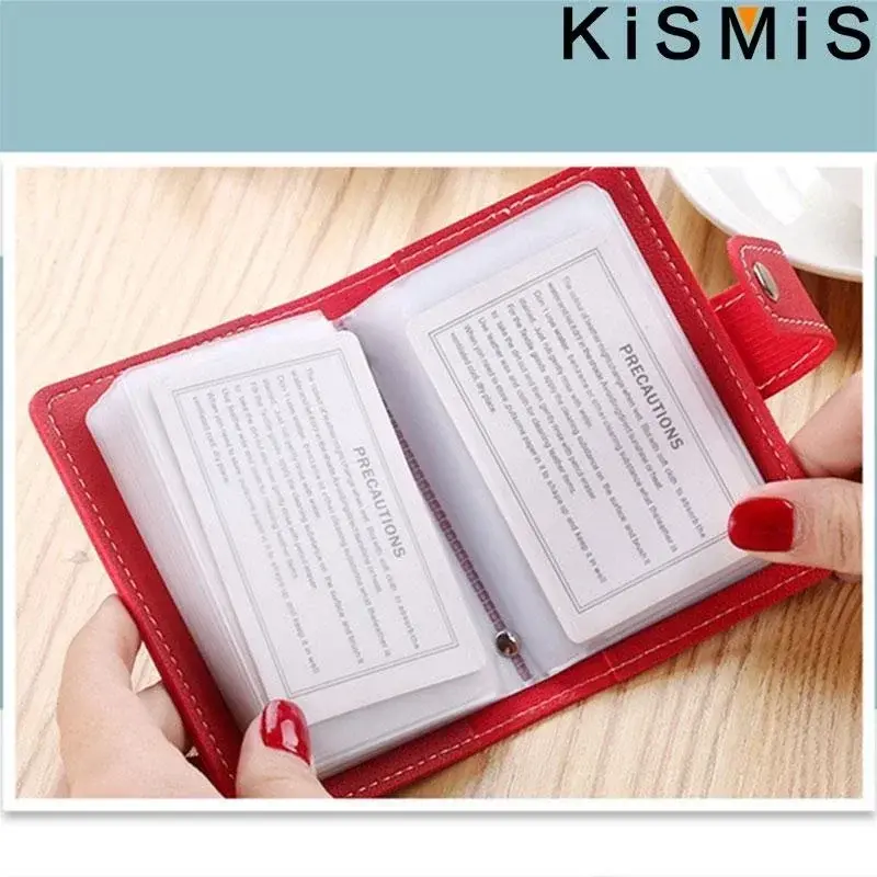Slim Minimalist PU Leather Card Holder - 26 Card Slots Organizer Wallet, Compact and Stylish Accessory for Men and Women