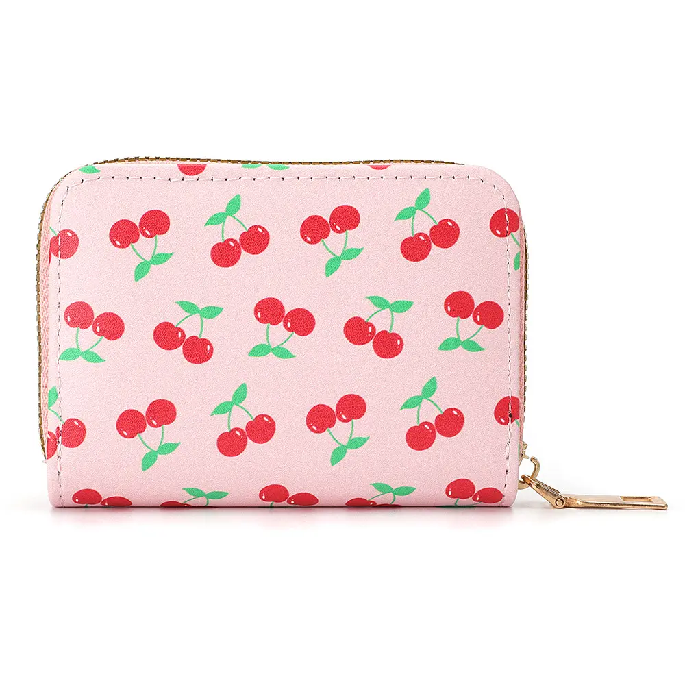 Multi Card Slot Holder Exquisite Small Girl Fashion Zipper Coin Identity Credit Card Holder PU Leather Women's Coin Purse