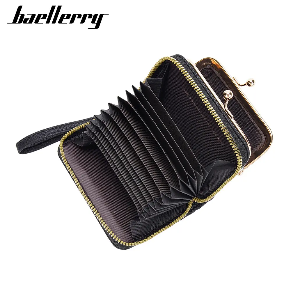 New Baellerry Short Women Wallets Luxury Brand Card Holder Female Purse PU Leather Simple Coin Pocket Cute Women's Wallet