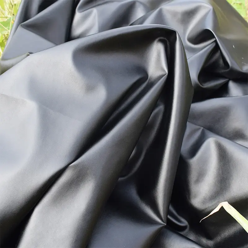 Woven Fabric Cowhide Cotton Coated Cloth Matte Leather Metallic Designer for Clothing  Diy  Sewing Material Wholesale