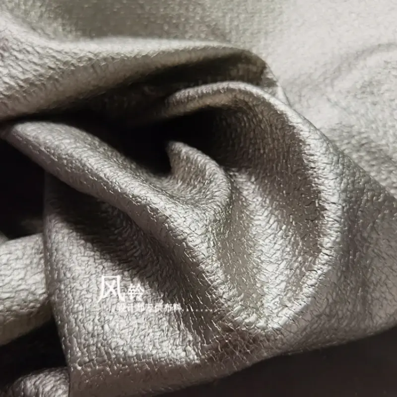 Waterproof Imitation Leather Fabric for Outerwear Clothing Designer Handmade Diy Sewing Material Cloth Wholesale