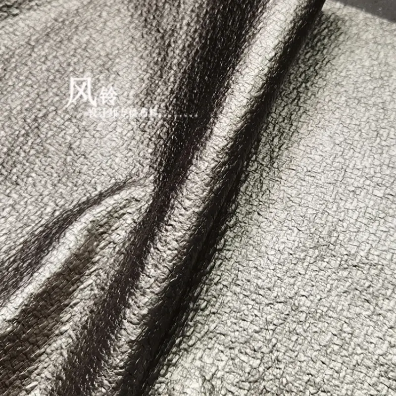 Waterproof Imitation Leather Fabric for Outerwear Clothing Designer Handmade Diy Sewing Material Cloth Wholesale