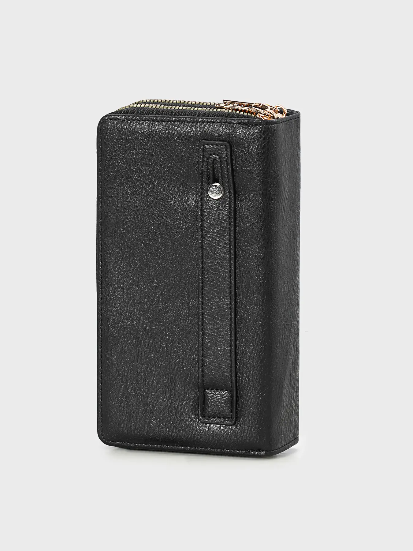 New women's long purse letter embroidery double zipper multi-function multi-card holding bag women's mobile purse
