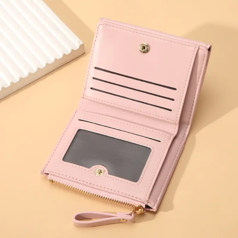 New Spring and Summer Light-colored Versatile Design Wallet: Simple and Fashionable Women's Handheld Purse Cross-border