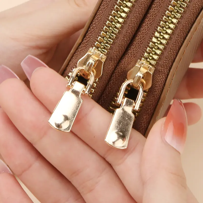 ENDAYCON Multi-functional accordion card wallet, anti-magnetic accordion card wallet, double zipper lady's purse, large capacity