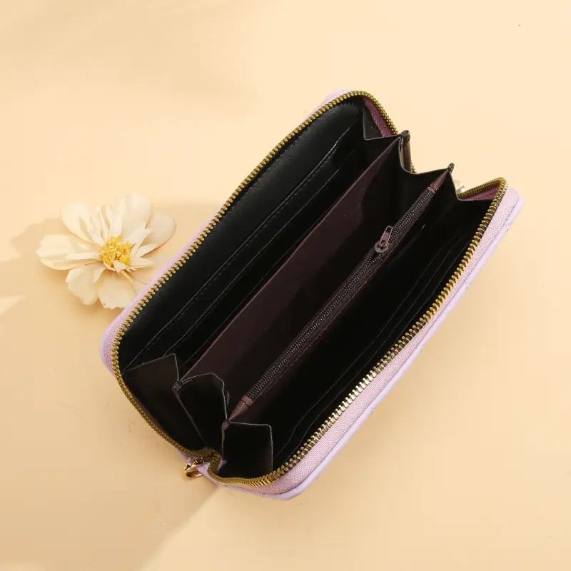 Ins New Hexagon European and American Women's Small Wallet for Women Long-term Student Coin Purse with Mobile Phone Pocket and C