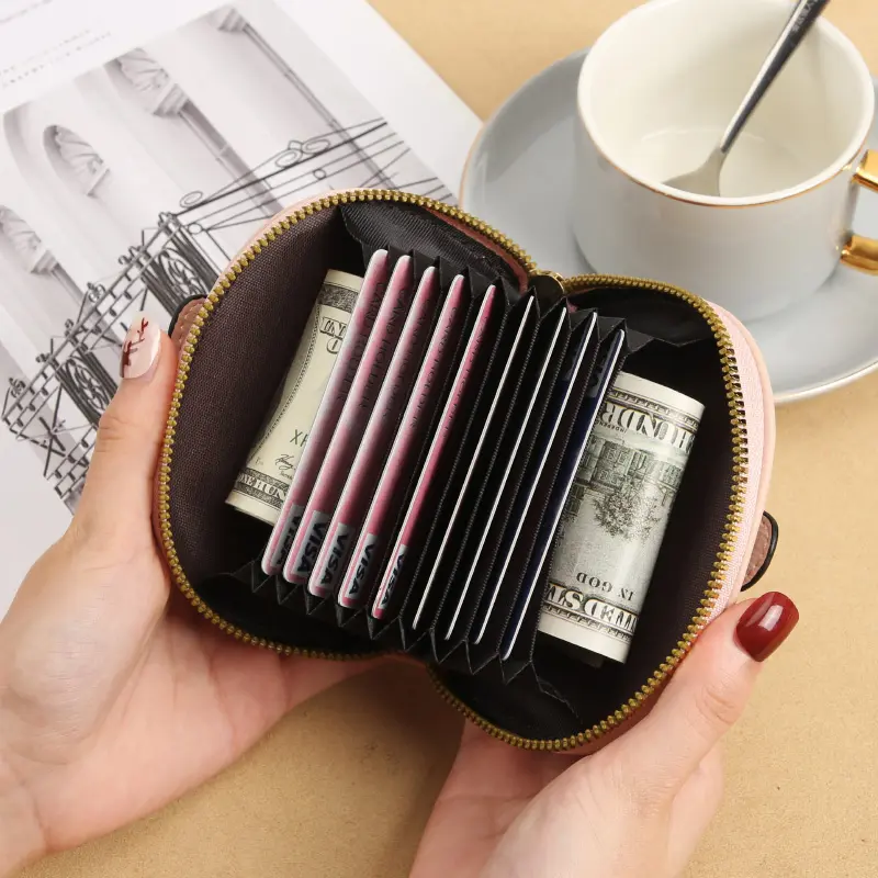 New card bag female elephant can patriotic tide organ card bag multi-card document bag short card storage bag