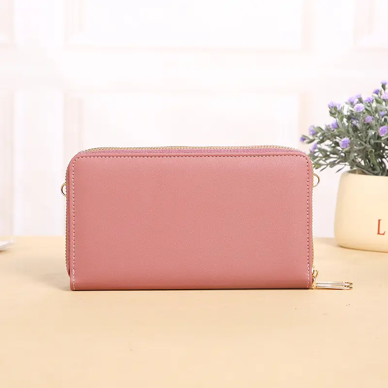 New women's crossbody bag Korean version of summer fashion shoulder bag with large capacity double zipper mobile phone bag