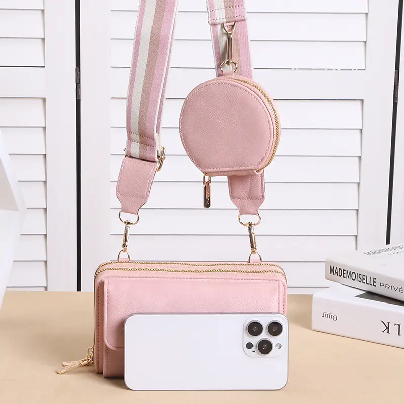 New INS niche design single shoulder crossbody bag, mobile phone bag with key bag, multifunctional mother and child bag