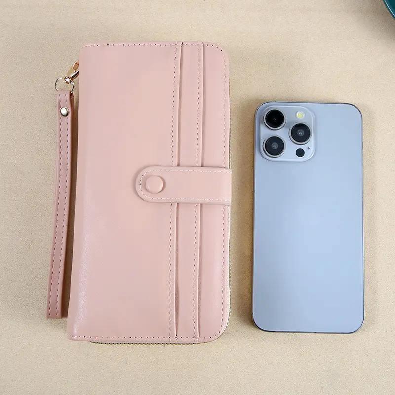 New Women's Wallet Korean Edition Double Zipper Long Handbag Multi Card Zipper Bag Women's Money Clip