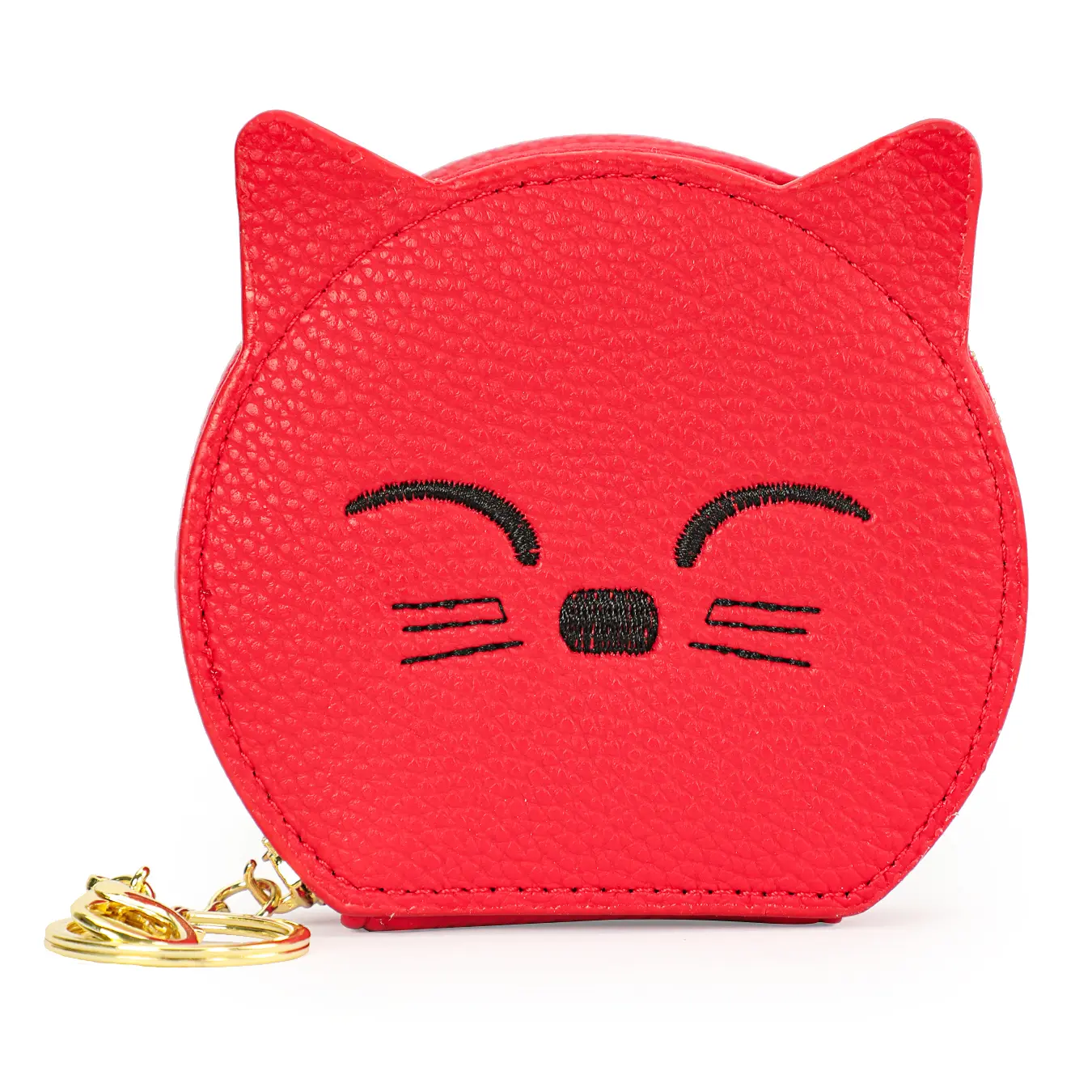 New model with mirror mouth, red envelope, cute hand-held keychain, multifunctional cartoon cat, cute wallet