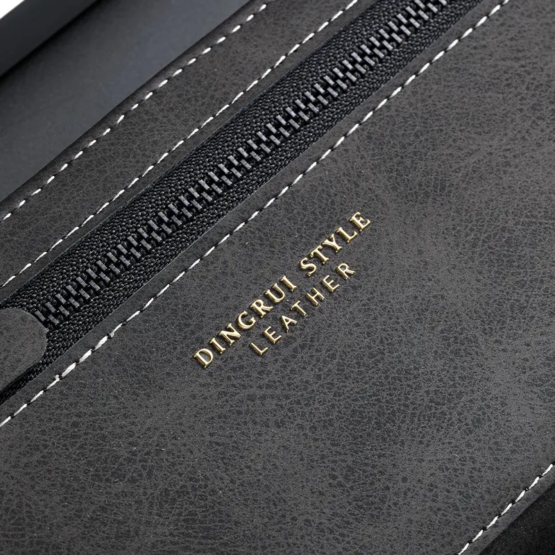 New fashion men's zipper wallet long multi-card large capacity multi-functional coin purse wallet