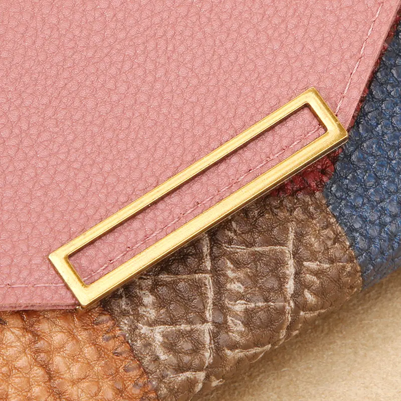 Wallet new style for women, Korean version, trendy personality, long, small fresh, multi-functional, buckle, daily, Korean retro