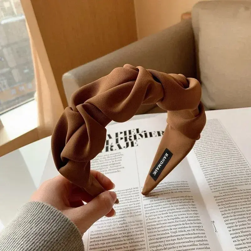Fashion Hair Hoop Hair Bands Flower Solid Color Headbands Designer Wide Hairband Hair Accessories Headwear for Women Girls