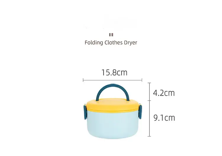 3 Colors Cute Smile Thermal Lunch Box For Kids Adults Portable Microwave Bento Box Leak Proof Food Container