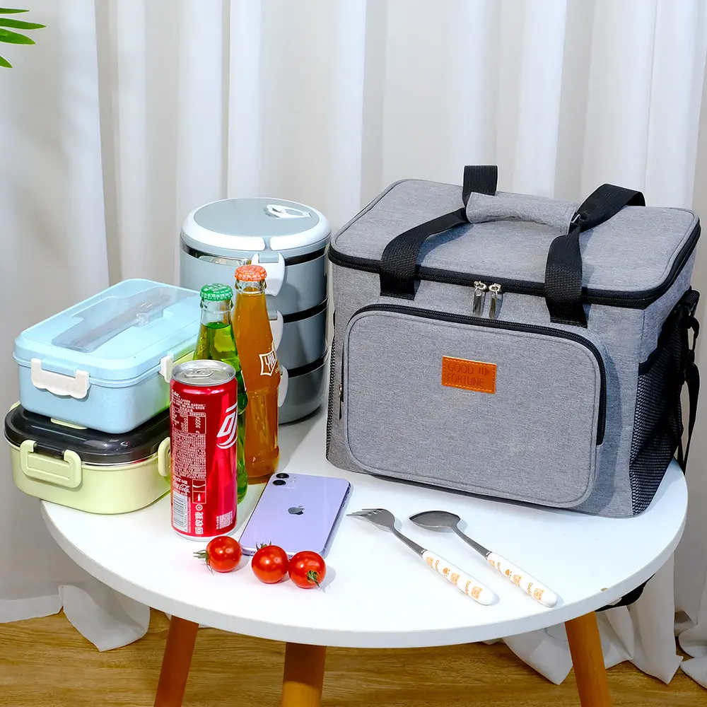 Thickened Large Capacity Portable Picnic Thermal Bag PEVA Outdoor Car Cooler Bag Waterproof Shoulder Crossbody Insulated Bag