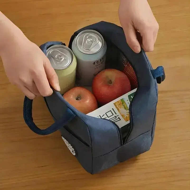 New fashionable cationic aluminum foil portable insulated lunch box bag, ice storage bag, student waterproof picnic box bag