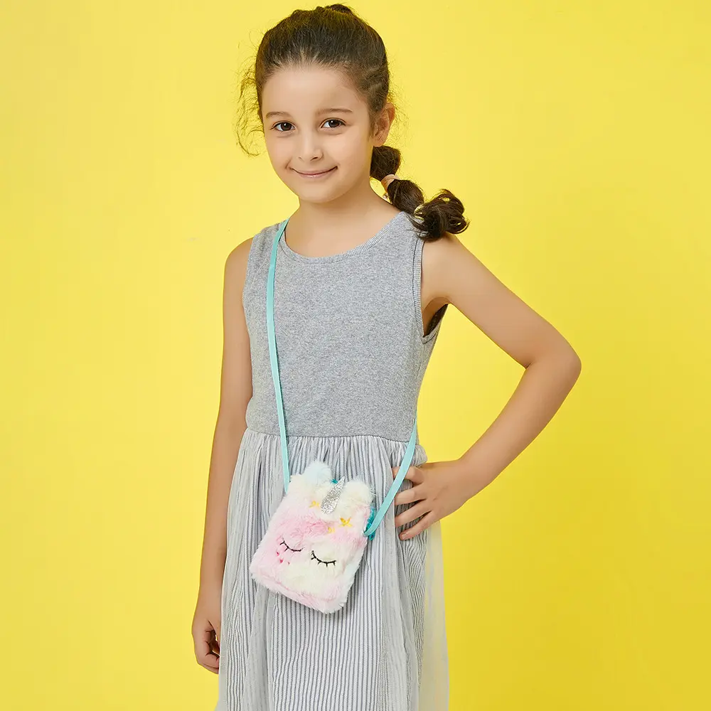 Kids Girls Colorful Change Sequin Mermaid Tail Bag Wallet Purse Pouch Notecase Unicorn Children Shoulder Messenger Bag Gifts